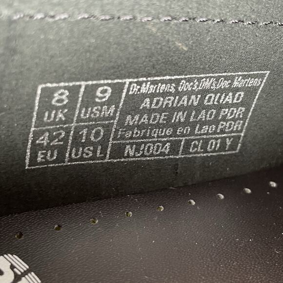 Doc Martens Adrian Quad Women’s 10 Black Leather Slip On Platform Tassel Loafers - Picture 8 of 8